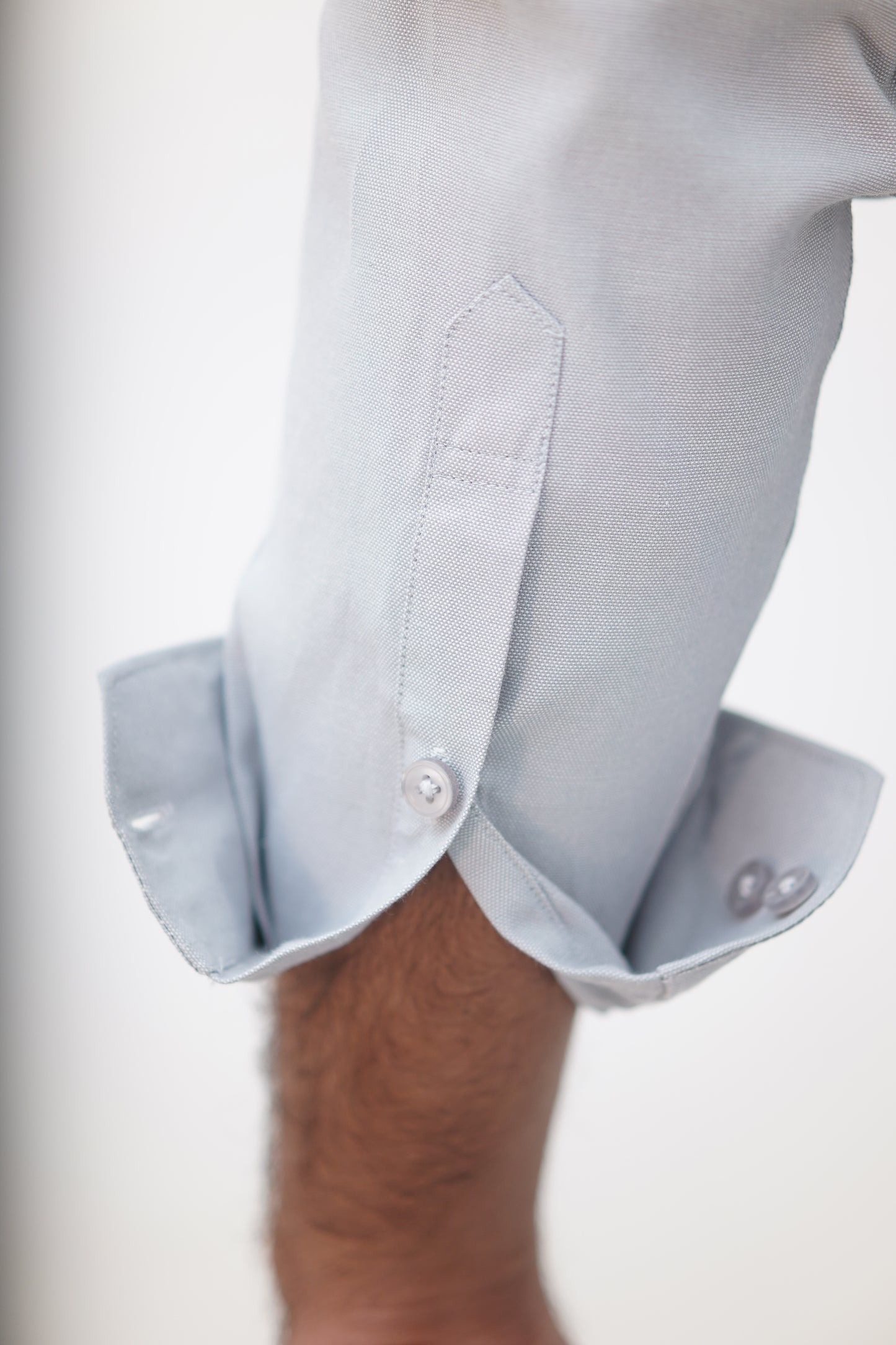 Minimal Light-Grey Cotton Shirt (Regular Fit)