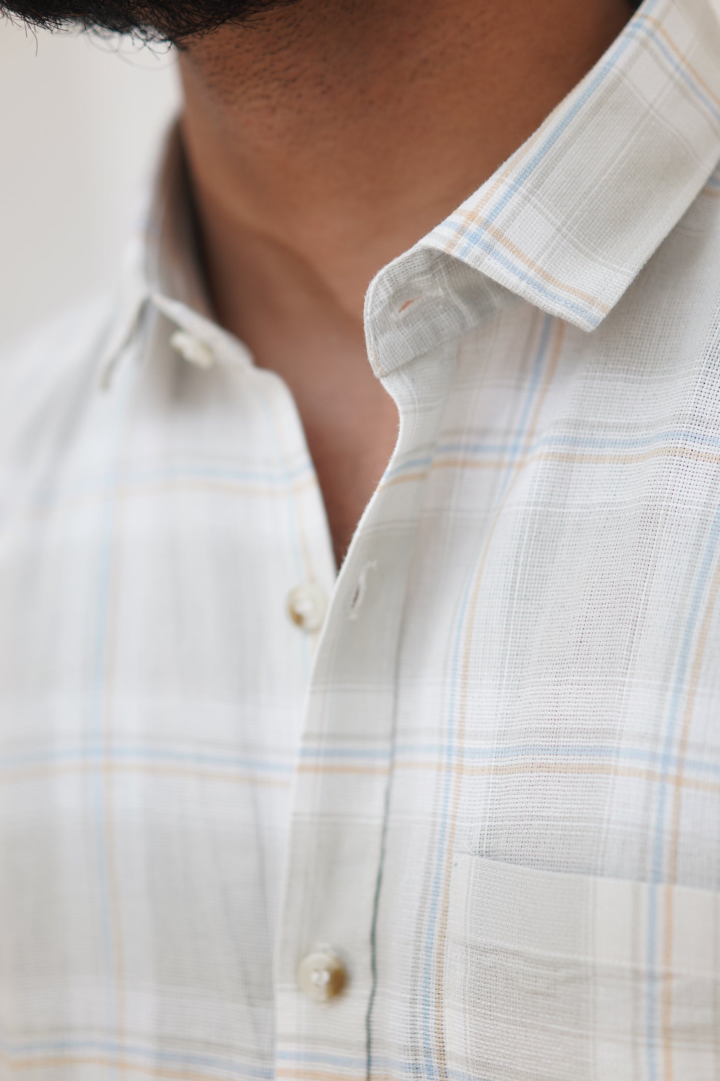 Sage Plaid Lightweight Modern Dobby Check Shirt (Regular Fit)