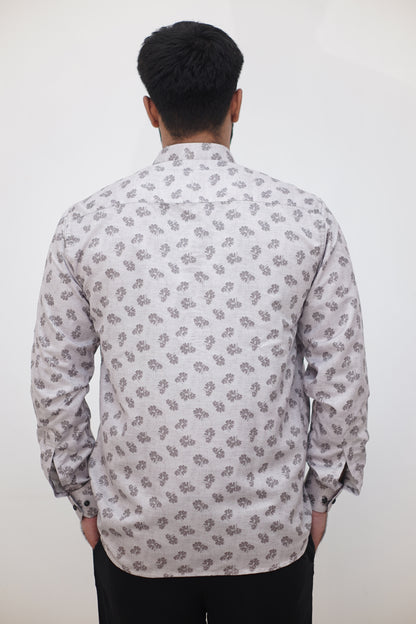 Modern Printed Cotton Kurta Shirt: Effortless Style