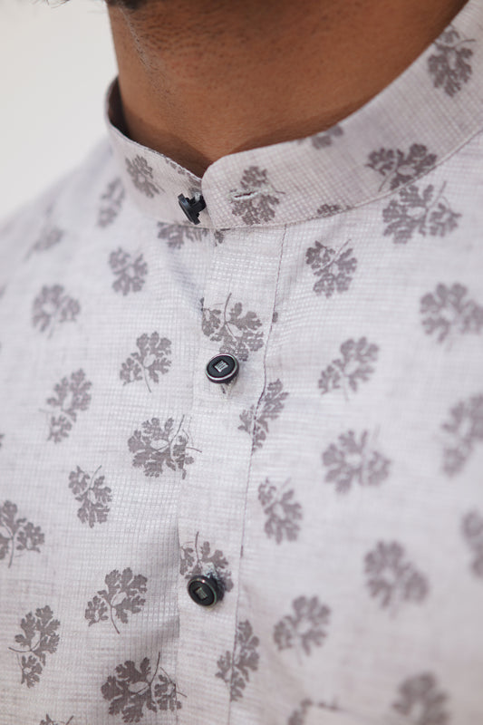 Modern Printed Cotton Kurta Shirt: Effortless Style